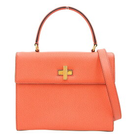 【本物保証】 セリーヌ CELINE フォーマル 2WAYバッグ バッグ レザー サーモンピンク ヴィンテージ 【中古】