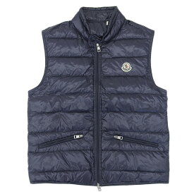 【本物保証】 超美品 モンクレール MONCLER ギ グイ GUI GILET ダウンベスト 1(約Mサイズ) メンズ アウター ナイロン ネイビー 【中古】