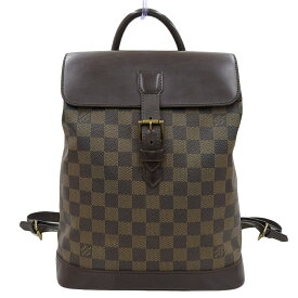 【本物保証】 ルイヴィトン LOUIS VUITTON ダミエ ソーホー N51132 バックパック リュックサック エベヌ 【中古】