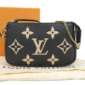 【本物保証】 箱・布袋付 新品同様 ルイヴィトン LOUIS VUITTON バイカラー モノグラムアンプラント ミニポシェット アクセソワール M80732 【中古】