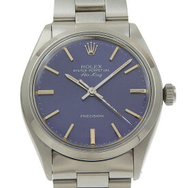 【本物保証】 箱付 新品同様 ロレックス ROLEX エアキング プレシジョン 5500 66番台(1980年頃) 青文字盤 SS 2025/12OH アンティーク 【中古】