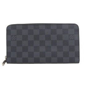 【本物保証】 新品同様 ルイヴィトン LOUIS VUITTON ダミエ グラフィット ジッピーオーガナイザーNM N60111 パスポートケース 長財布 【中古】