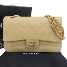 【本物保証】 箱・布袋・保付 シャネル CHANEL マトラッセ25 Wフラップ チェーンショルダーバッグ A01112 4番台 ココマーク ヴィンテージ 【中古】