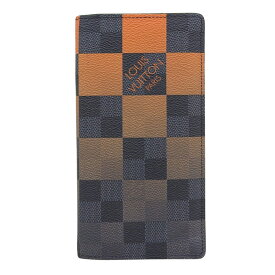 【本物保証】 希少 レア ルイヴィトン LOUIS VUITTON ダミエ グラフィット ジャイアント ポルトフォイユ ブラザ NM N60424 グラデーション 【中古】