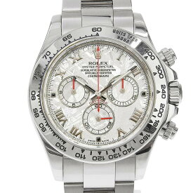 【本物保証】 箱・保付 新品同様 ロレックス ROLEX デイトナ メテオライト 116509 V番 金無垢 シルバー文字盤 K18WG 約214.9g 自動巻 時計 【中古】