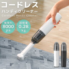 ハンディクリーナー 掃除機 強力吸引 10000Pa 軽量 コードレス USB充電式 長時間 ミニ 小型 コンパクト 液体 隙間ノズル ブラシノズル 延長ホース 車 家庭用 車用掃除機 コンパクト ハンド掃除機 車載掃除機 ハンディ コードレスクリーナー