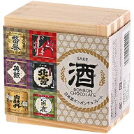 カルディ KALDI 日本酒ボンボン チョコレート（檜升入り） 6個入り 和酒 酒 チョコ バレンタイン ギフト …