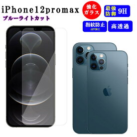 iPhone 12 Pro Max フィルム 保護 強化ガラス 耐衝撃 液晶 ガラス 透明 指紋防止 高透過率 ブルーライトカット キズ防止 薄型 クリア 操作性 ガラスフィルム 保護フィルム iPhone12 ProMax さらさら サラサラ iPhone12ProMax アイフォン アイフォン12 プロマックス
