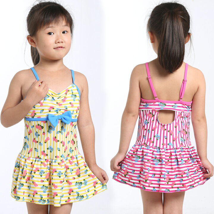 楽天市場 赤字覚悟 送料無料 期間限定 ネコポス発送 キッズ 水着 女の子 ワンピ水着 子供 温泉 ジュニア 女児用 水着 スイムウェア ワンピース 子供水着 女の子水着 花柄 90 100 110cm 3歳4歳5歳6歳7歳 ｔｐｓどんどん