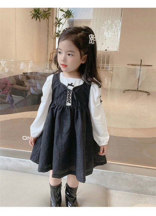 楽天市場 送料無料 入学式 ワンピース 女の子 子供服 女の子 フォーマル ワンピース 長袖 子供服 女の子秋 お受験 ワンピース 子供 ドレス 長袖 子ども服 女の子 秋服 シンプル フォーマル カジュアル 卒園式 七五三 結婚式 発表会 冠婚葬祭 ブラック ｔｐｓどんどん