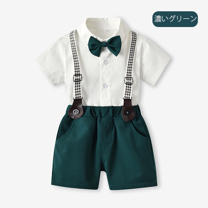 Summer Toddler Infant Baby Boys Gentleman Tuxedo Suit Bow Tie Plaid Short Sleeve Romper Jumpsuit Outfits Clothes 