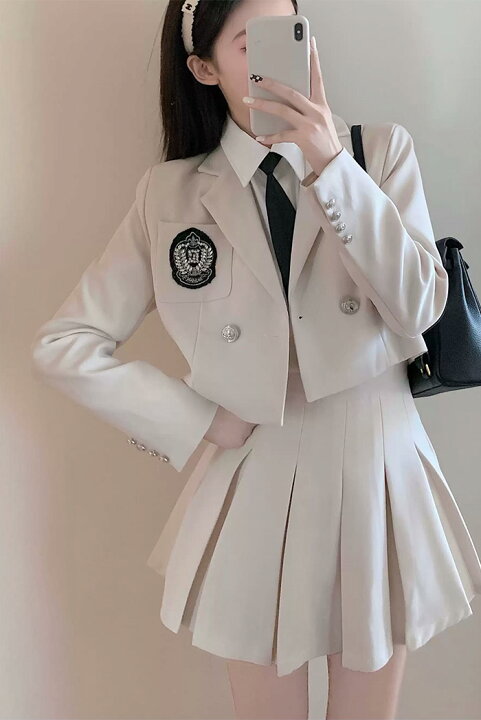 楽天市場】卒業式 スーツ 女の子 韓国 制服 入学式 スーツ 女の子 2点  