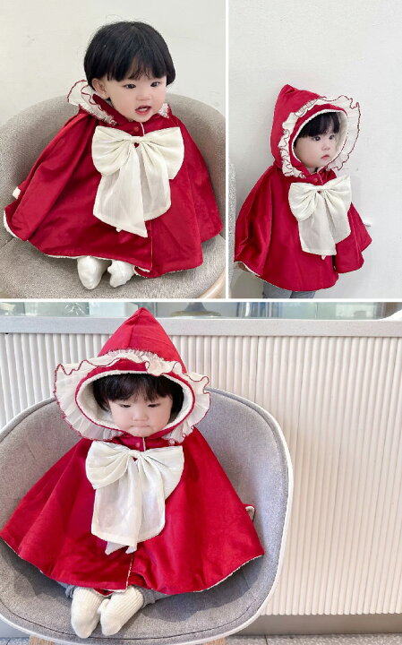 楽天市場】ベビー マント ケープ ベビー ポンチョ 防寒 ベビー服  