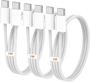 USBTypeC[dP[u3{1MType-CtoType-CPDΉiPhone15[dP[u100w/5A}[df[^]ϋvfh~Galaxy/MacBookPro/iPhone16/15