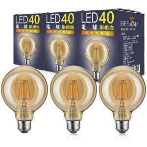 BESLAM LED�d�� �G�W�\���d�� ������Ή� 40W�`���� E26 �d���F 2200K 400LM LED ���� �d�� �t�B�������g�d�� �G�W�\�������v ���g���d�� �A���o�[�K���X �G�W�\���o���u �����d�� �{�[���d�� �����c