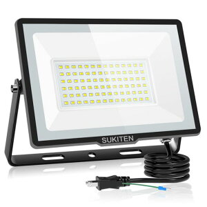 �y���ق̖��邳�E�ȓd�́zSUKITEN ������ led ���O ��Ɠ� 100W 15000���[���� 100V �ɔ��^ IP66�h�� 6500K �����F ���P�x �����M 120°�L�p ������led���C�g ��ԍ�� �H������ �H���p���C�g ���ԏ� �K�c