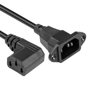 CERRXIAN90°IEC320C14-C13dR[h90xC14IX~C13XPDUdR[hj^[ARs[^[Av^[ɑΉ0.3M