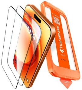 TORRASフィルムForiPhone17ガラスフィルム航空宇宙ガラス周り浮きゼロ9H+硬度米軍MIL規格全面保護10倍強化極細ベゼル対応ラウンドエッジ超簡単貼り付けワンプル(JustOnePull)ガイド枠付き