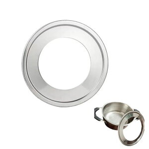 YIBOOOM中華セイロ用受け台蒸し板蒸し器ステンレス製丈夫鍋対応22-24cmセイロ対応17-22cm(直径24cm)