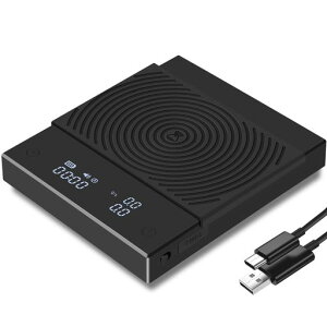 TIMEMOREタイムモアコーヒースケールBlackMirrorbasic2.0ドリップスケール計量器デジタルはかりキッチンスケール0.1g~2000gタイマー付きUSB充電式ブラック