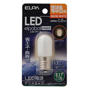 �G���p(ELPA)LED�i�c���`LED�d���Ɩ�E17100V0.8W�d���F�����pLDT1L-G-E17-G111