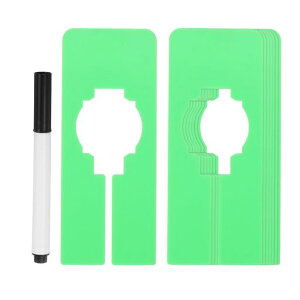 PATIKIL洋服仕切り8個セット長方形衣類ラック仕切り空白ラベル付き整理用セパレータークローゼット用緑