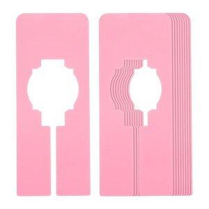 PATIKIL洋服仕分け用クローゼット仕切り10個セット長方形クローゼット衣類棚サイズ仕分け用ラベルなし仕切りピンク色