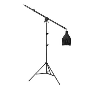 Mekingライトブームアーム照明撮影用ブームアーム75cm~140cm調節可能サンドバッグ付き160°回転可能三脚スタンドフラッシュソフトボックスライトスタンド他の撮影機材に対応