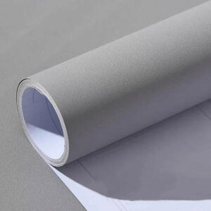 壁紙シールグレー59.5cmx5mリメイクシート無地はがせる防水シートカッティングシートリフォームシート厚手おしゃれ剥がせる壁紙DIY耐熱(ライトグレー)