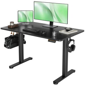 Claiks昇降デスク初心者向けスタンディングデスク電動パソコンデスク昇降式オフィスデスク幅120cm*奥行き60cmブラックフレーム/ブラック天板