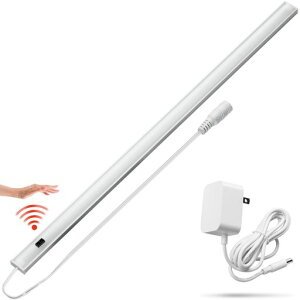 AuyiHomuバーライトLEDキッチンライトタッチレス調光マグネット40cm12V間接照明明るい薄型スリム工事不要棚下/台所/洗面所/パソコン照明/読書(昼光色/6000K)