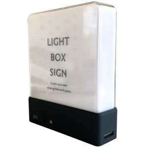���m�P�[�XLIGHTBOXSIGN���C�g�{�b�N�X�T�C���T�C�Y��W13.3D4H15.6cmLBS(�u���b�N)