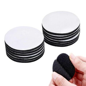 丸型両面テープ面ファスナー面ファスナー両面テープ丸型面ファスナー【直径40mm20組セット】強力粘着オス・メスDIY網戸用車用業務用DIY用家庭用円形ブラック