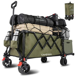 CAMDOOR �L�����[���S�� ����e��240L�y�E�����^�C���E2026�V�o��E3�b�Ŏ��[�z���y�� �q���悹��� �㕔�W�J�� �����Ή� �A�E�g�h�A���S�� �L�����v �J�[�g ���ω׏d120kg �����^�ѕ֗� �R���p