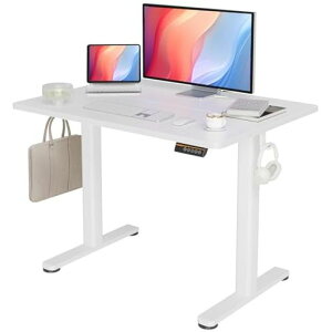 Claiks���~�f�X�N���S�Ҍ����X�^���f�B���O�f�X�N�d���p�\�R���f�X�N���~���I�t�B�X�f�X�N��100cm*���s��60cm�z���C�g�t���[��/�z���C�g�V��