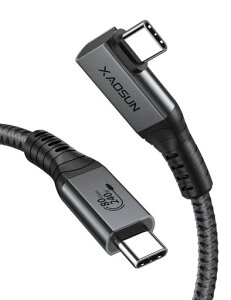 XAOSUNUSB4V280G�P�[�u��Thunderbolt5/Thunderbolt4�Ή�L��240WPD3.1�}���[�dUSB-IF�F��80Gbps8K�f���o��macbookproipadproType
