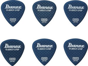 Ibanez����~�ߑf�ނ��g�p�����s�b�NGripWizardSeriesRubberGripPick0.8mm�_�[�N�u���[6���p�b�NPA16MRG-DB