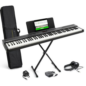 Alesis�d�q�s�A�m88���Ճt���T�C�Y���Տ��S�Ҍ����s�A�m���b�X���t���|�[�^�u���T�X�e�C���y�_���t���L�����[�o�b�O�X�^���h�w�b�h�z���t���X�s�[�J�[����USB-MIDI�[�q480���FRecitalPlay