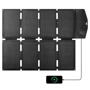 BougeRVソーラーチャージャー100WUSB-C/USB-A/DC出力高速充電JuiceGo専用ソーラー充電器JuiceGoポータブル電源スマホやタブレット充電可能25%高変換効率薄型軽量コンパクトガラス繊維単結晶シリコン