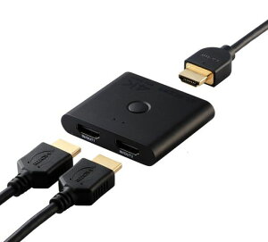 �G���R�� HDMI�ؑ֊� 4K 60Hz 2����1�o�� �o���� ���^(12mm) PS5�E4 / Nintendo Switch/Fire TV Stick �� DH-SW4KBD21BK/E