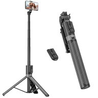 RISEOFLE スマホ三脚&自撮り棒 180cm 収納一体型 スマホスタンド 三脚 iPhone/Android対応 長い セルカ棒…