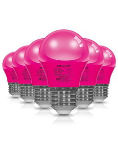 ORALUCE �s���N LED�d�� �J���[�d�� E26���� 40W���� 5W 450LM 220�x�L�z�� �����F �����d�� �����Ή� �����s�� ���^�d�� PSE�F�� 6��