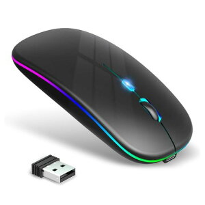 マウス無線Bluetooth5.2ワイヤレスマウス静音小型軽量高精度瞬時接続Type-C充電式ブルートゥース2.4GHz3段階DPI切替ゲーミングマウス省エネ多彩変換ライト光学式