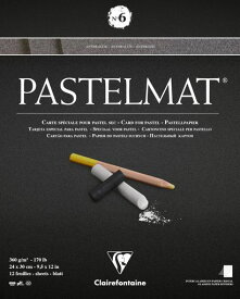 クレールフォンテーヌパステルマットNo.6ブロック24x30cm12枚360g/m2アシッドフリー中性紙パステル鉛筆色鉛筆Clairefontainecf96004