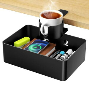 RCHYFEEDテーブル下収納ラック360度回転デスク下引き出し机下収納小物整理耐荷重5キロ取り付け簡単スペース節約多機能