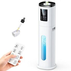 加湿器大容量9L【2025プレミアム新モデル・5重除菌・AIスマート】超音波式加湿器卓上アロマ対応省エネ上から注水マイナスイオン空気清浄UVライト4段階加湿量吹出口360°調整湿度調整24Hタ…