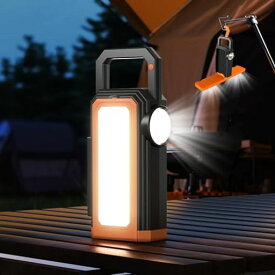 【2025新設計】ソーラーランタンLEDランタンUSB充電式小型無段階調光スマホ充電可能IP65防水キャンプランタン6種類のライトモードソーラーライトキャンプライトキャンプ用品吊り下げ折り…