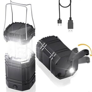 MesqoolソーラーランタンLEDランタンUSB充電式3000mAh大容量キャンプランタン3つの充電方法350~500LM/実用点灯35-40時間ledランタン小型折り畳み軽量防水