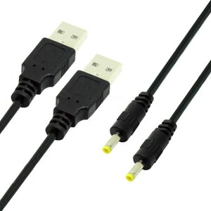 NFHK2��/���b�g150cm24AWGUSB2.0�I�XType-A-5VDC4.0x1.7mmDC�d�����E���h�v���O�P�[�u��