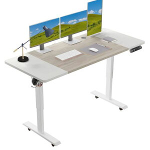 Radloveパソコンデスク電動昇降式デスク電動式パソコンデスクゲーミングデスク机電動昇降式スタンディングデスクPCデスクつくえpcデスク高さ調節可能メモリー機能付き幅140CMx奥行60CM高さ…